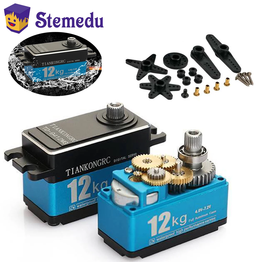 Rc Car Servo - 12Kg TD-9412MG Hoog Koppel Full Metal