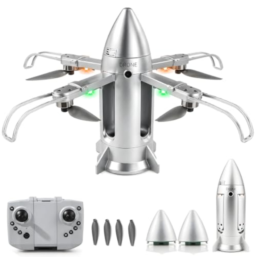 Drone Rc Foldable - Buiten RC-raketdrone voor kinderen: opvouwbaar vliegtuigspeelgoed