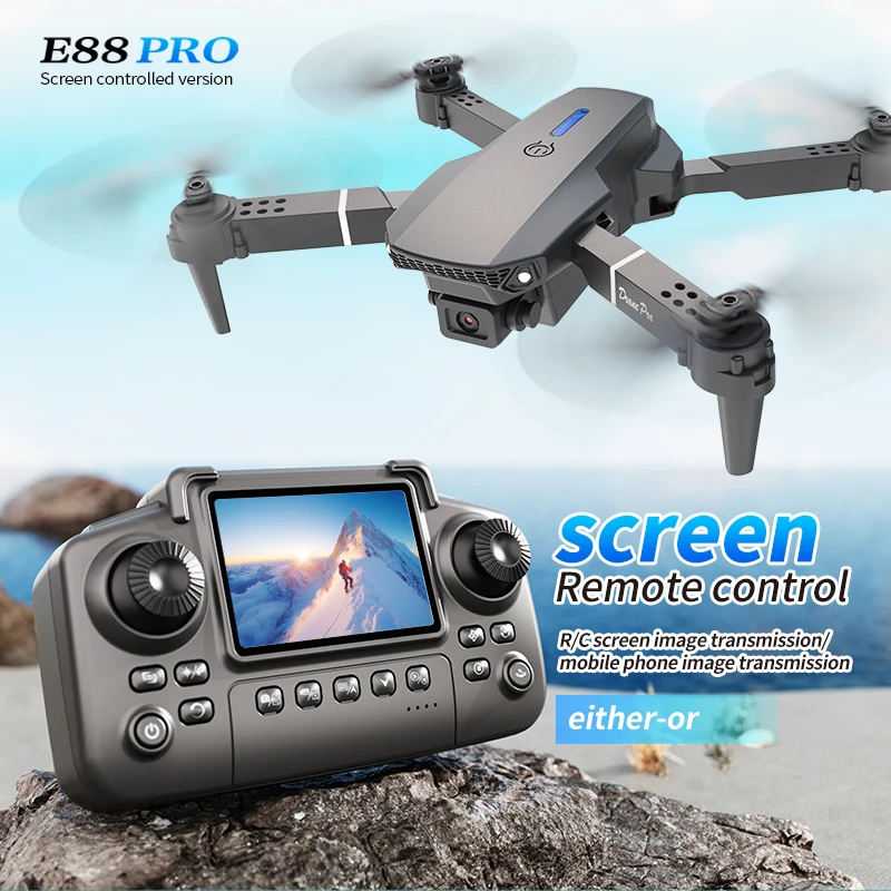 Drone Rc Foldable - Professionele E88 PRO Drone met scherm
