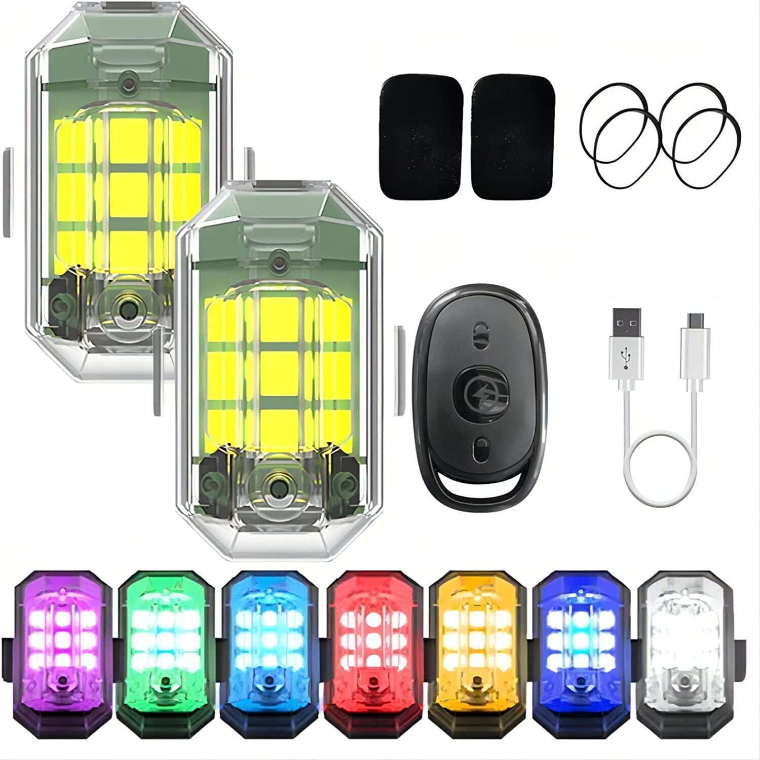 Drone Rc Signal - 1/2/4 stuks RC motorfietsverlichting, LED flitslicht,