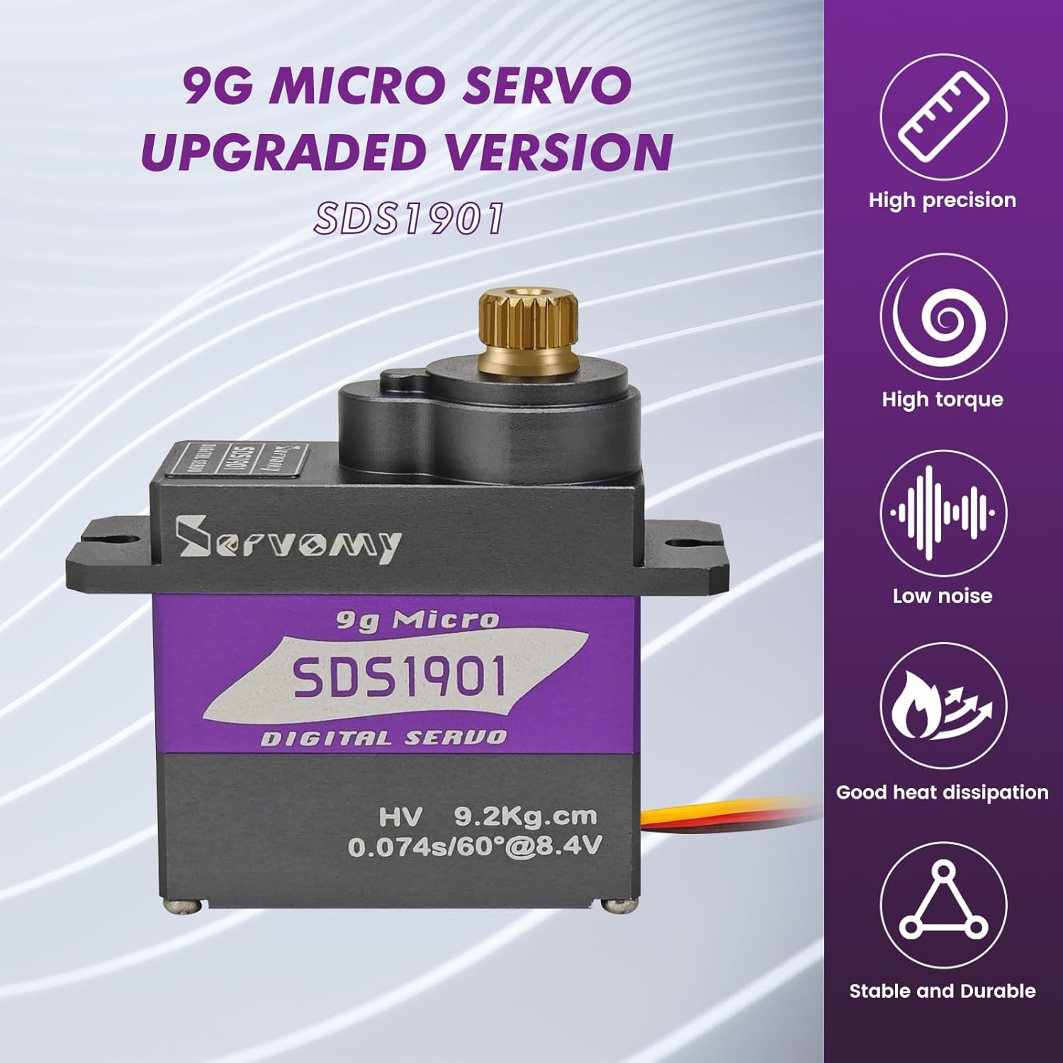 Rc Car Servo - SERVOMY-SDS1901 Digitale 9G Micro Coreless Servo