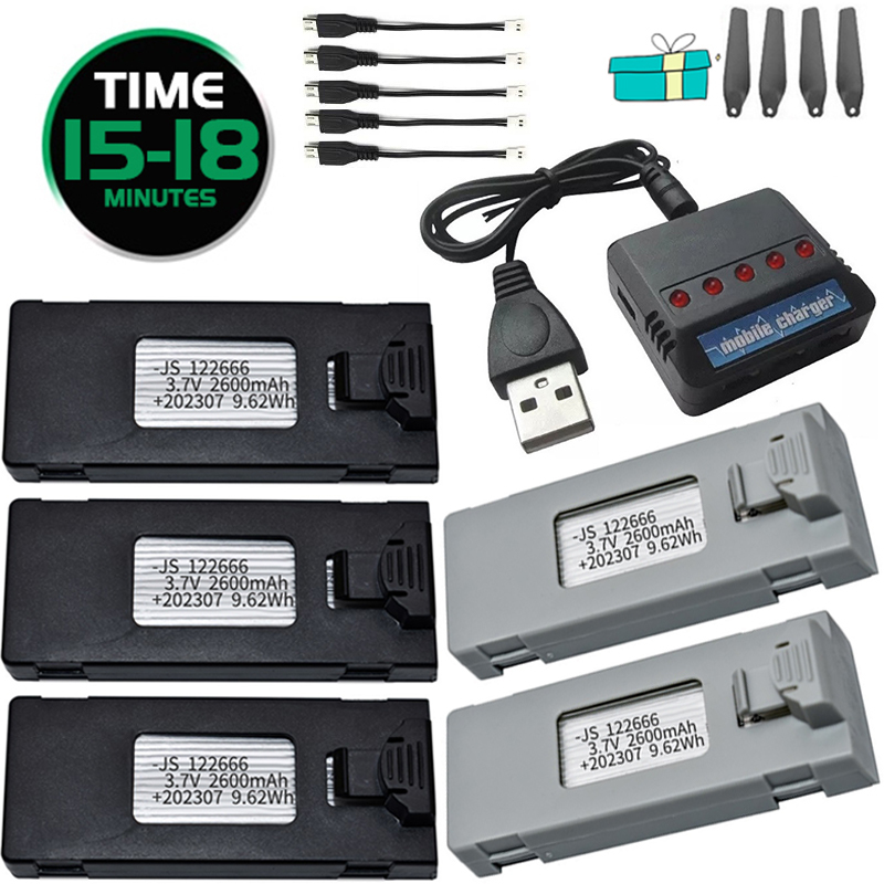 Drone Rc S1S - 3.7V 2600mAh RC Drone Batterij voor