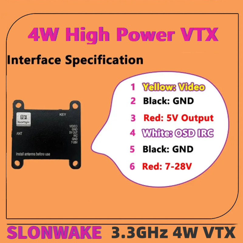 SLONWAKE FPV 3.3G 16CH 4000mW  - Drone With Rc Remote recensie en prijs