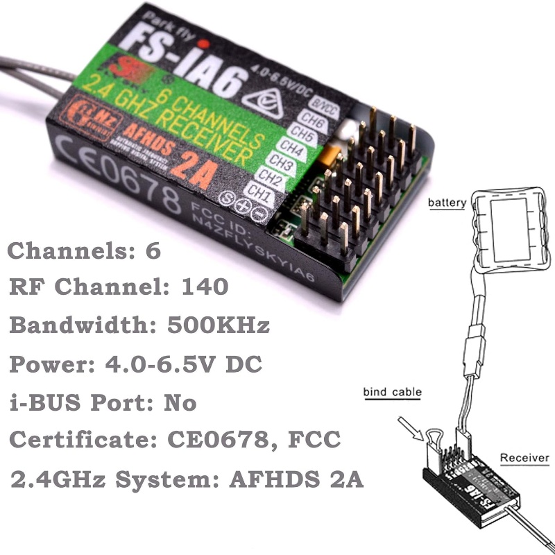 Flysky FS-IA6 Ontvanger 6CH Du - Drone Rc Battery recensie en prijs