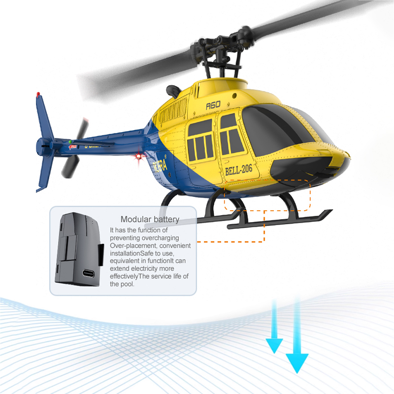 A60 RC Helicopter 2.4G 6-Aixs  - Drone Shahed Rc recensie en prijs