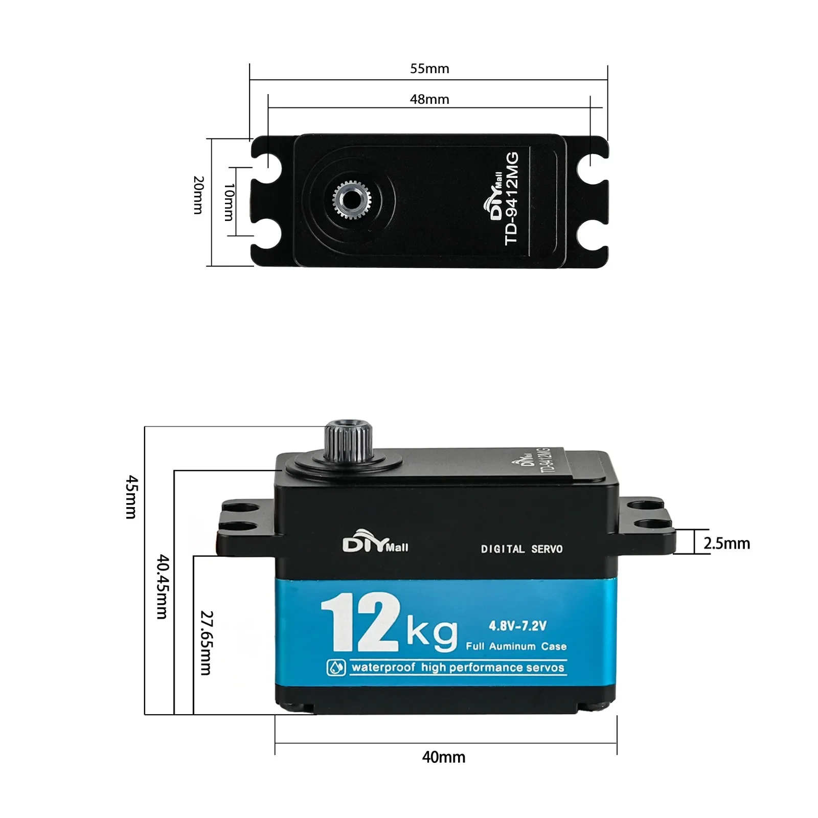 12Kg TD-9412MG Hoog Koppel Ful - Rc Car Servo recensie en prijs