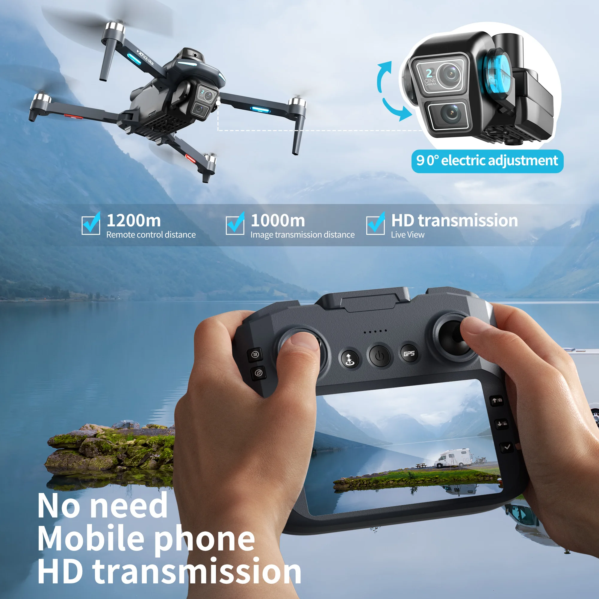 Originele XT606 Drone Professi - Drone Ls Rc recensie en prijs