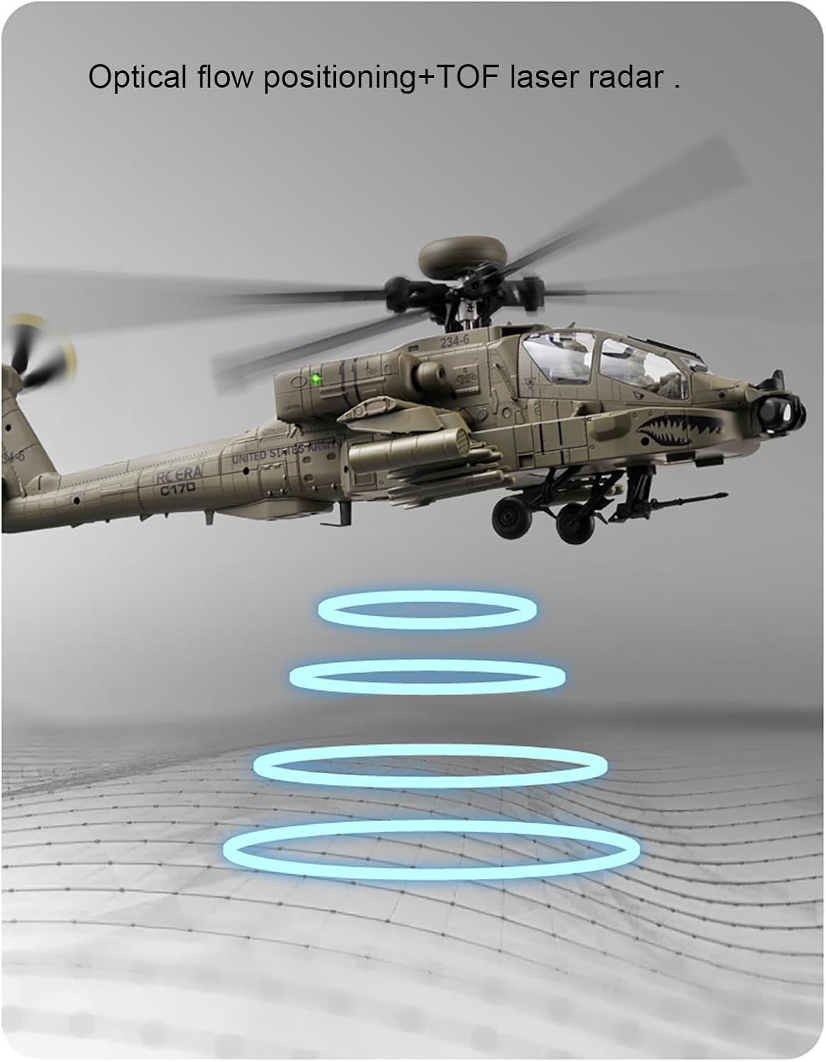 310MM 6CH C170 AH-64D RC Helik - Drone Shahed Rc recensie en prijs