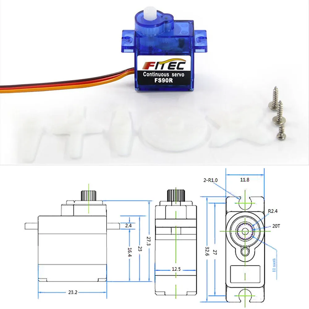 Feetech Mini FS90R Micro Servo - Rc Car Servo recensie en prijs