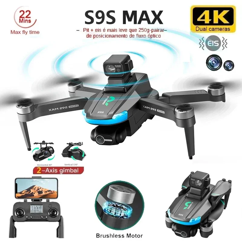 NIEUWE S9S MAX MINI Drone 4K 2 - Drone Rc Plegable recensie en prijs