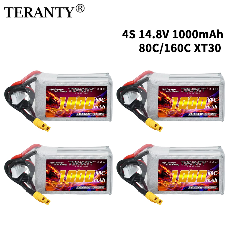 TERANTY 4S 1000mAh 14.8V 80C/1 - Nano Quad Fpv recensie en prijs