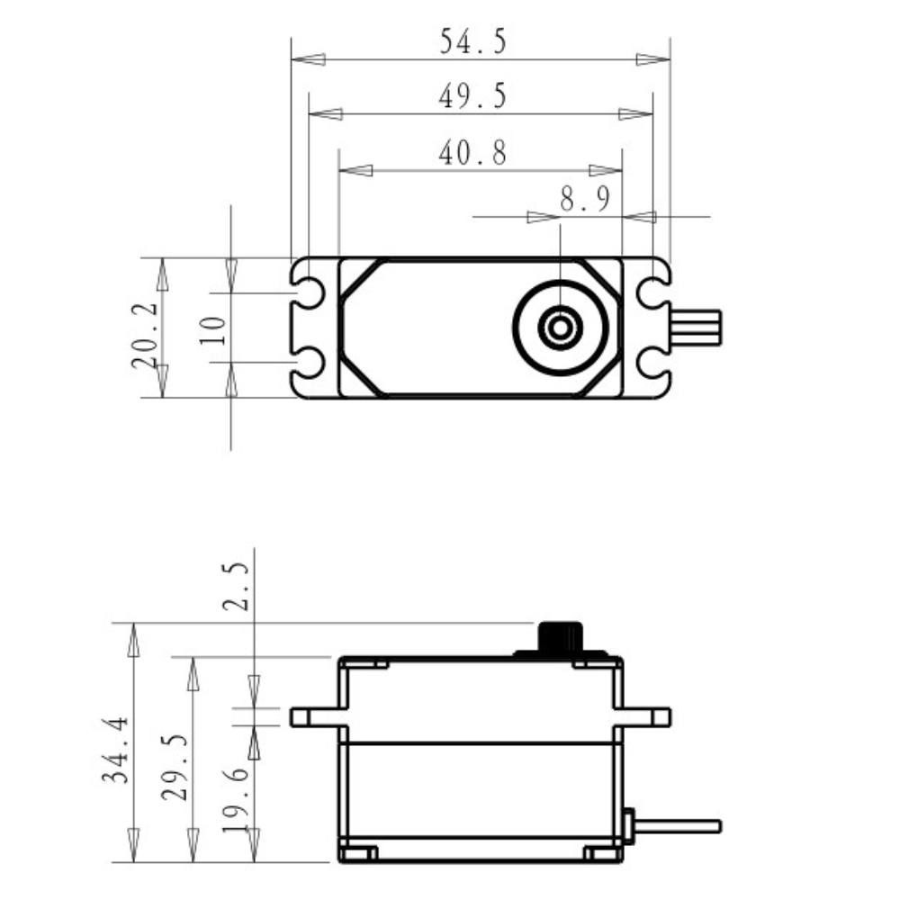 Dsservo BLS4355 55KG Low-profi - Rc Car Servo recensie en prijs