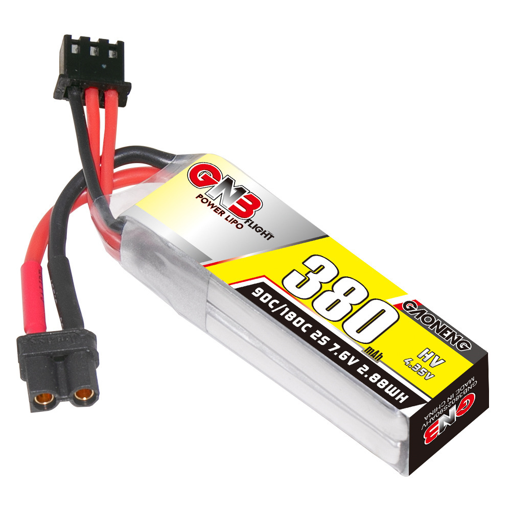 GNB 2S 7.6V 380mAh 90C/180C Li - Nano Quad Fpv recensie en prijs