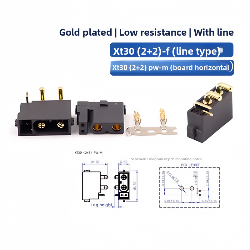 XT30(2+2) XT30PB/PW(2+2) Manne - Drone Rc Signal recensie en prijs