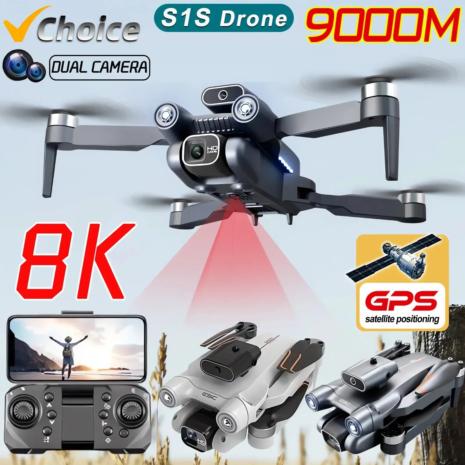 S1S Borstelloze Drone 4k Profe - Drone Rc S1S recensie en prijs